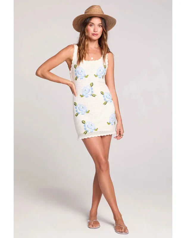 Bette Mini Dress - Sleeveless Sheath With Scoopneck