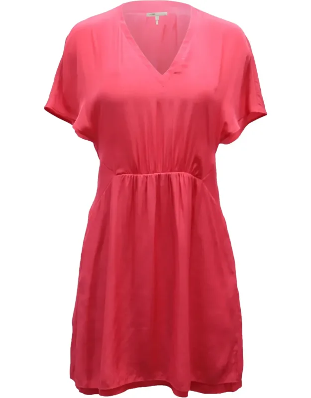 V-neck Gathered Summer Dress