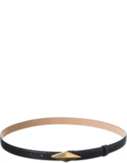 Diamond Clasp Leather Belt