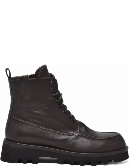 Leather Zip Ankle Boots