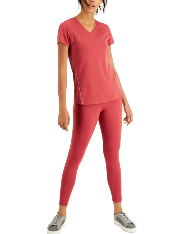 High-waist Side-pocket 7/8 Leggings