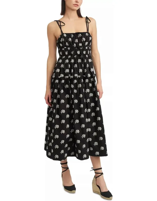 Floral Embroidery Dress