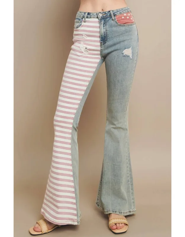 Flag Bellbottom Jeans