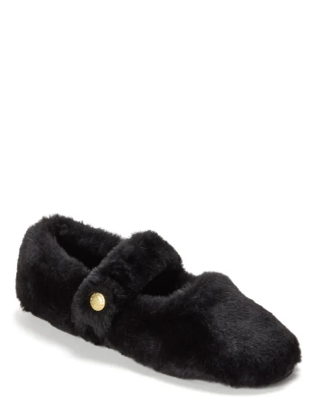 Maryanne Luxe Teddy Maryjane Slippers