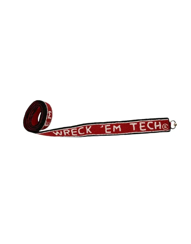 Texas Tech Wreck Em Beaded Bag Strap