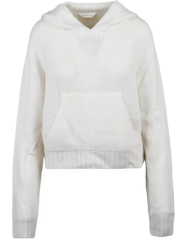 Hooded Sweater With Kangaroo Pocket And Text Detail