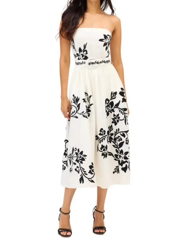 Strapless Midi Dress