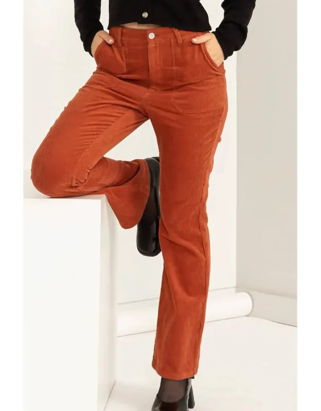Corduroy Flare Pants