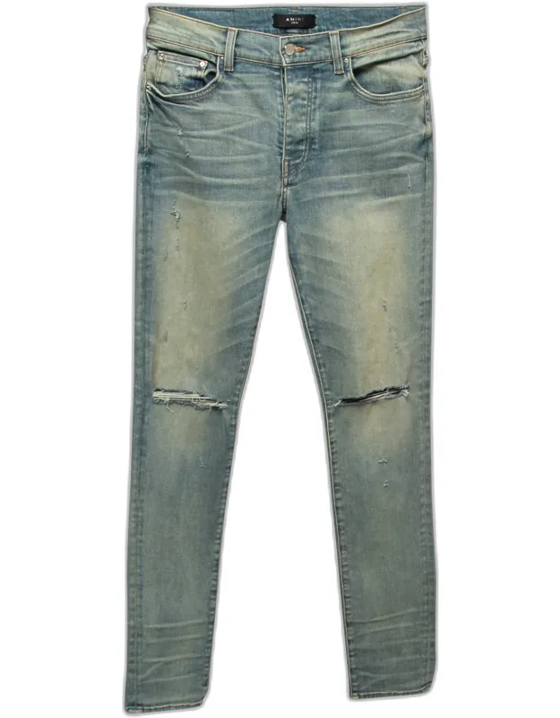 Distressed Denim Skinny Jeans