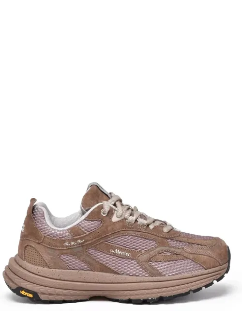 Leather-blend Vibram Sneakers
