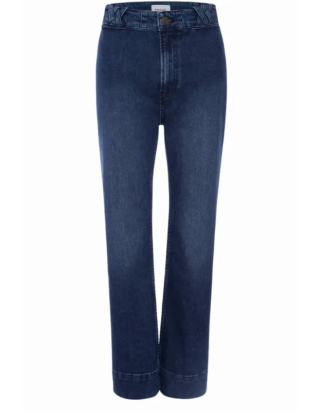 Braided Crop Mini Boot Jeans