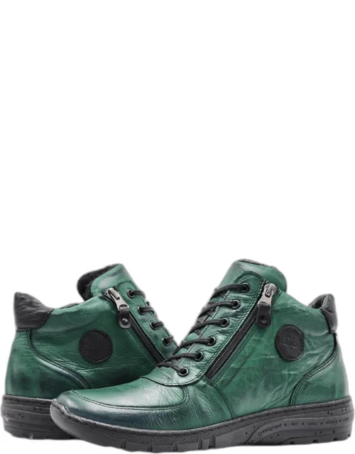 Everyday Wool-lined Zip-up Leather Boots