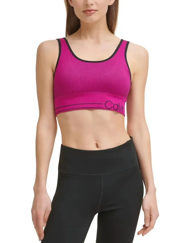 Seamless Ribbed Medium Impact Sports Bra