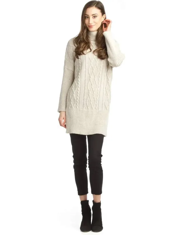 Cable Knit Sweater Dress