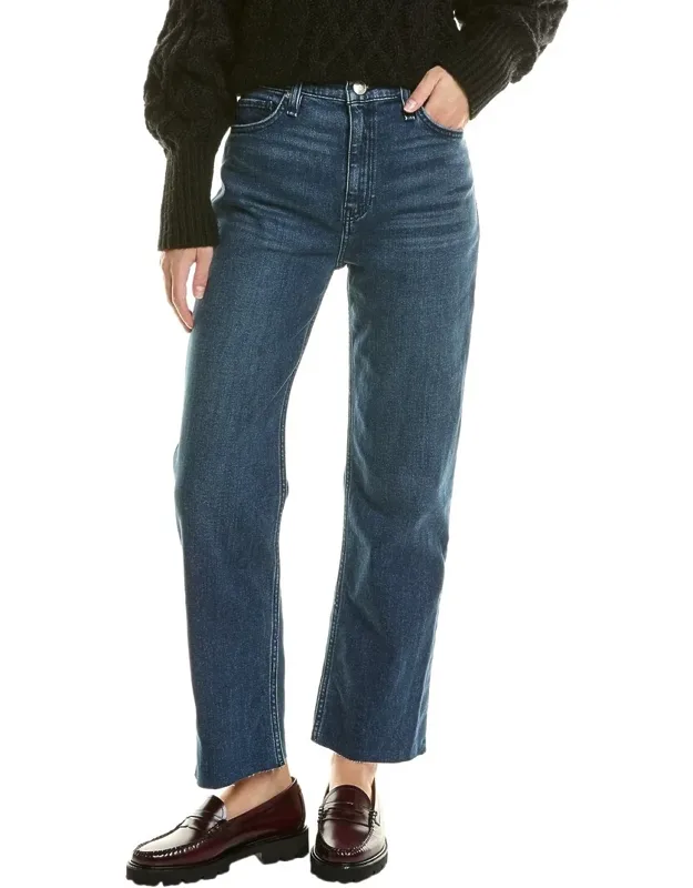 High-rise Straight Ankle Pants
