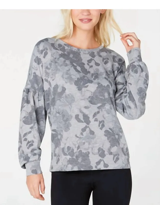 Floral Print Sweatshirt