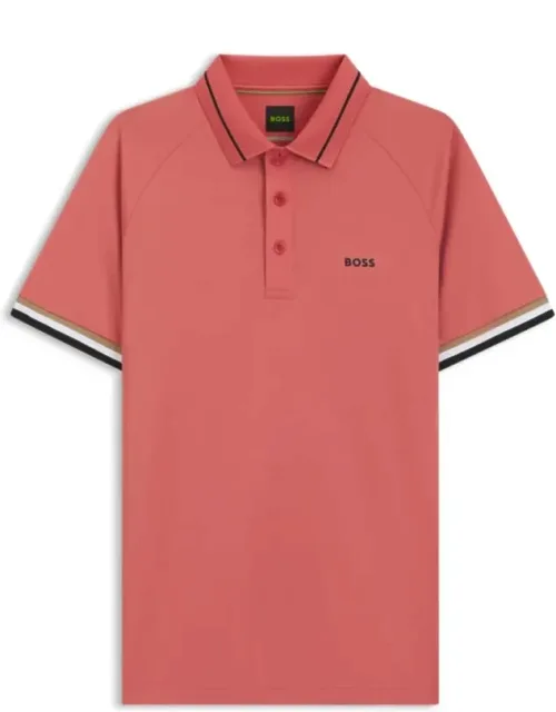 Active Slim-fit Polo Shirt With Branded Details