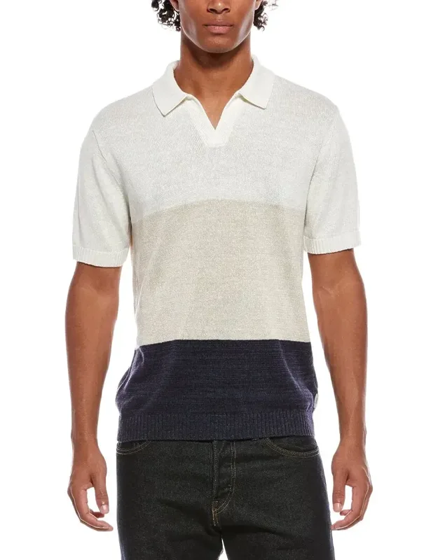 Silk & Linen-blend Polo Shirt