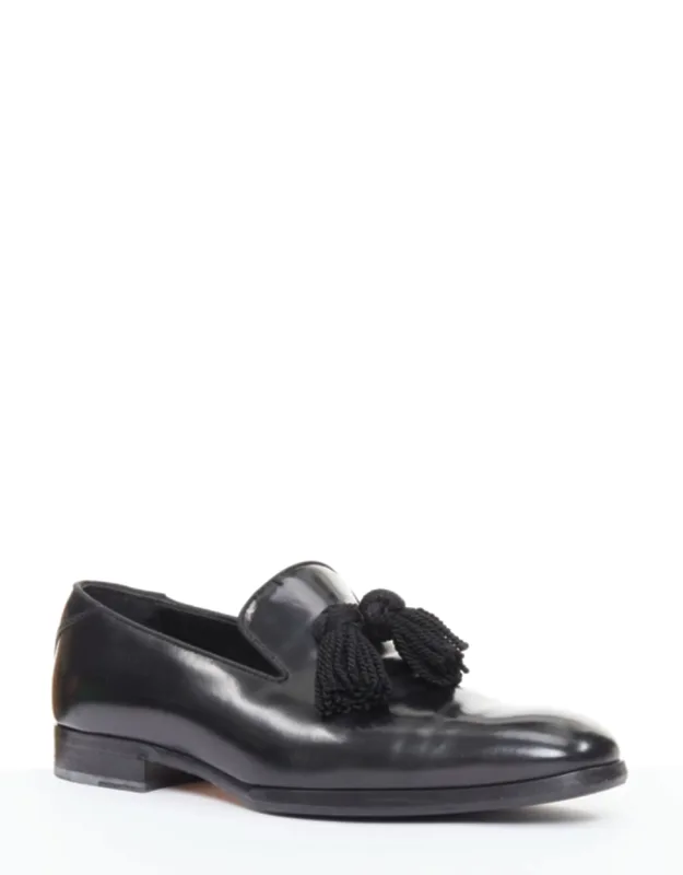 Foxley Shiny Calf Leather Rope Tassel Loafers