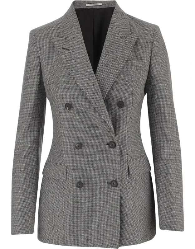 Wool Double-breasted Blazer