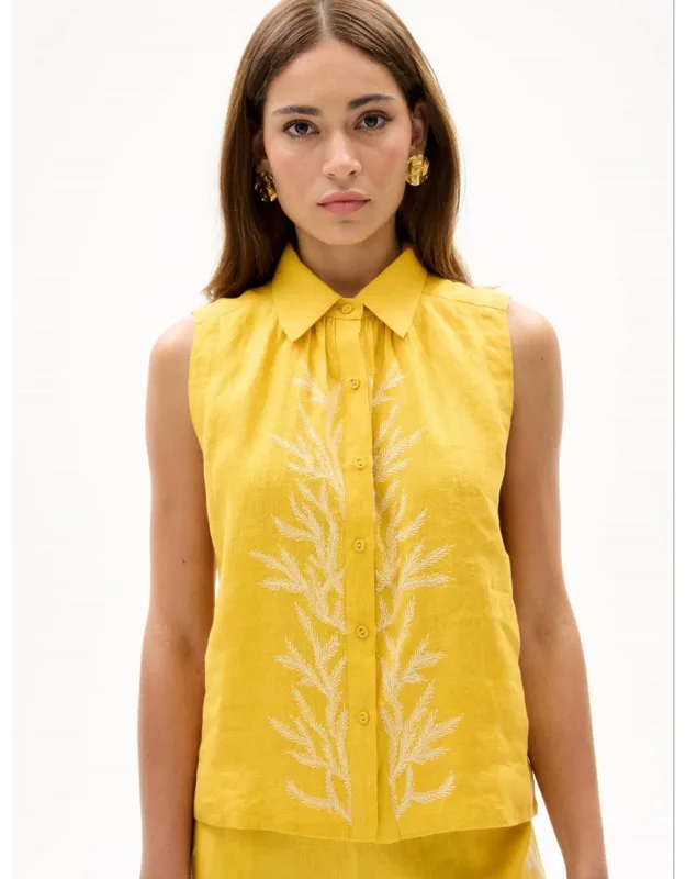 Sleeveless Pina Shirt