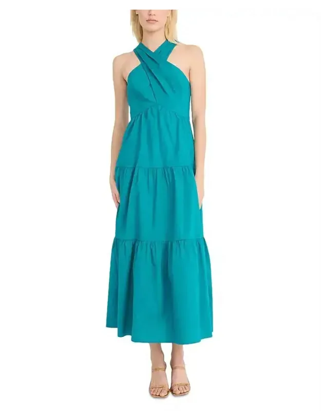 Halter Tiered Maxi Dress