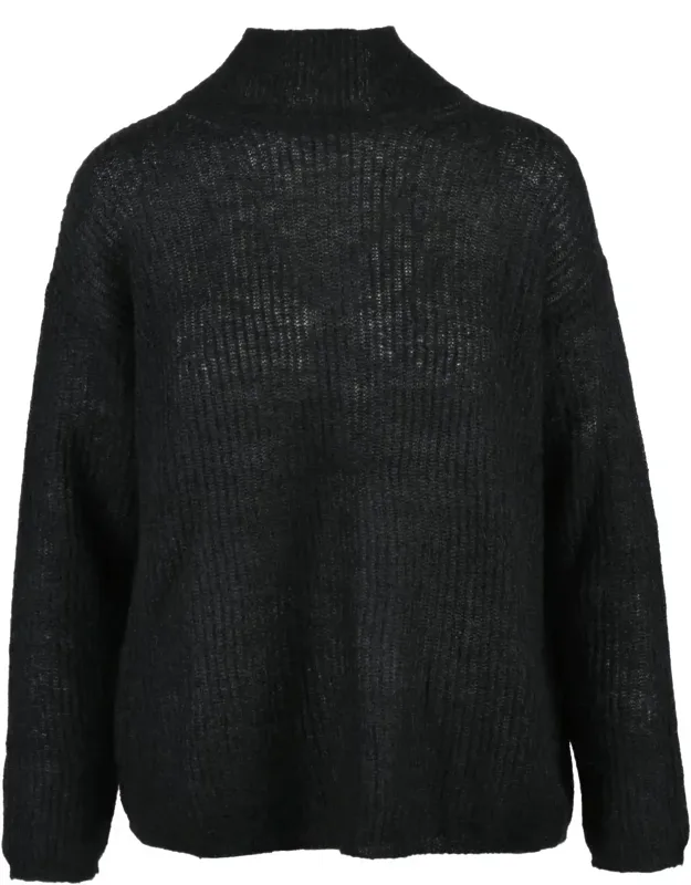 Textured High-neck Sweater
