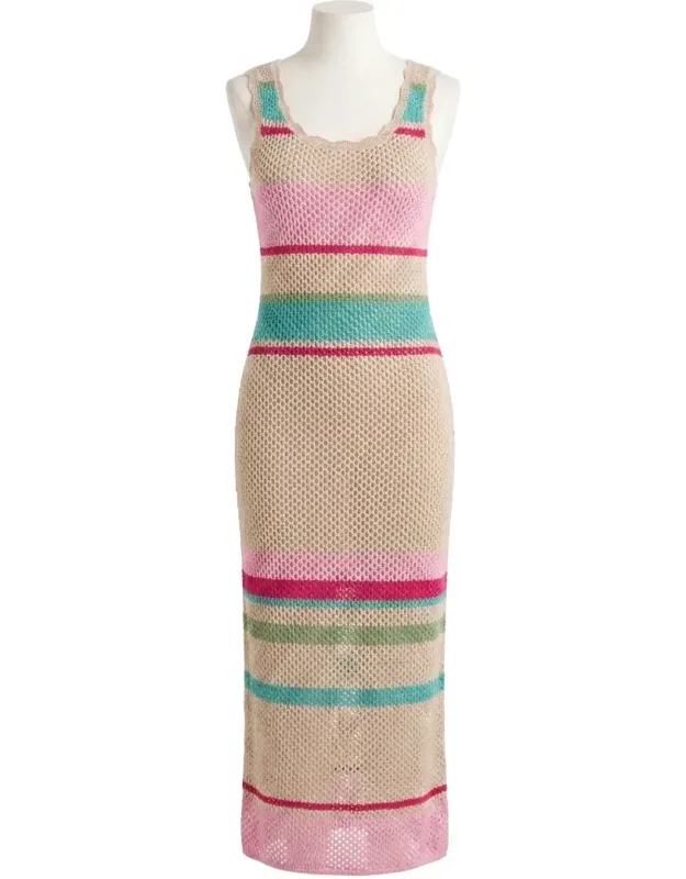 Ibiza Stripe Sweater Dress