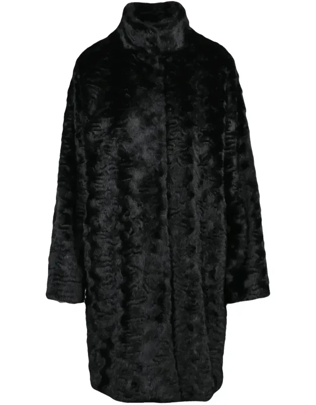Polyester Faux Fur Coat