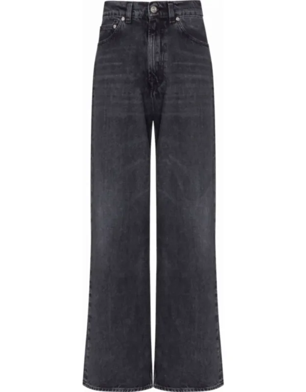 Faded Black Third Cut Jeans
