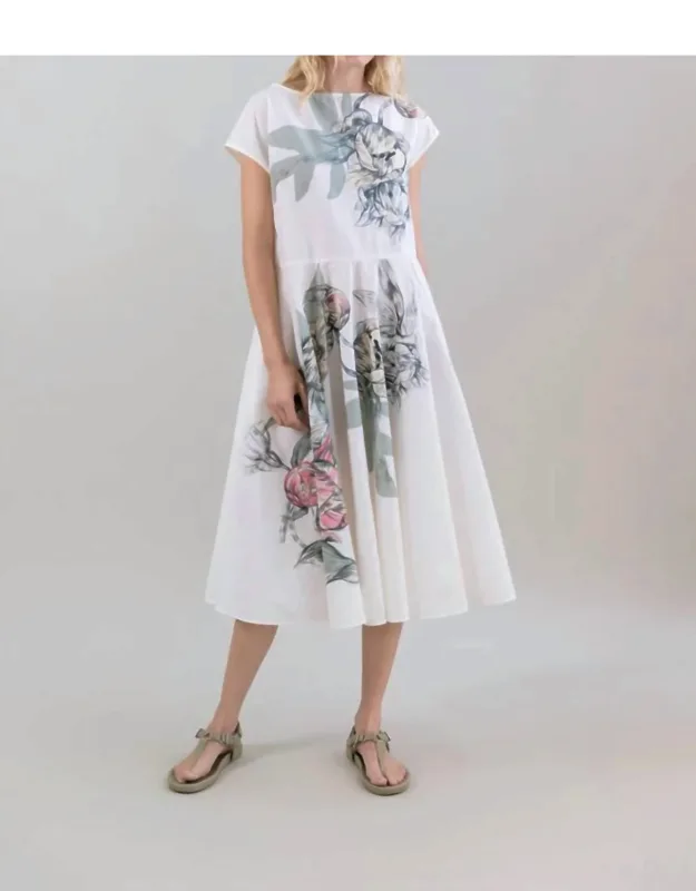 Muted Peony Study Dress