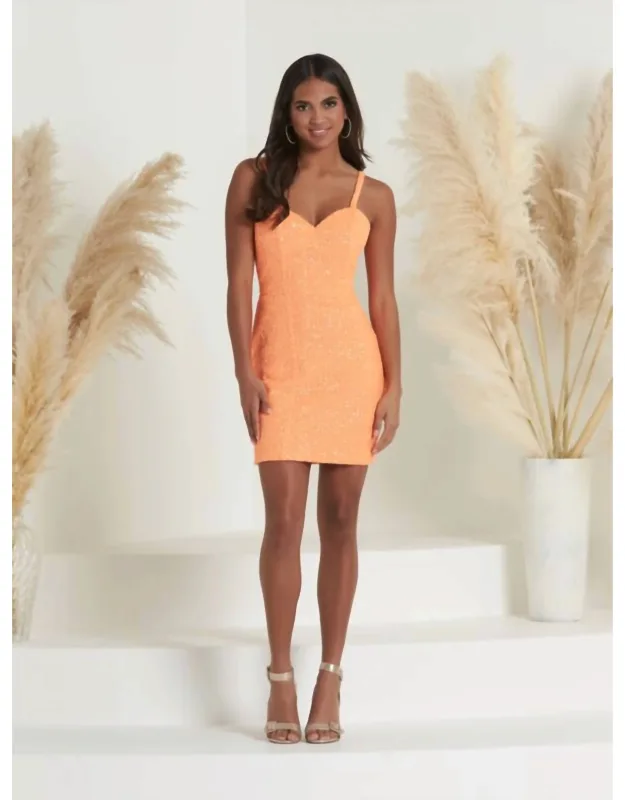 Sweetheart Neck Sequin Dress
