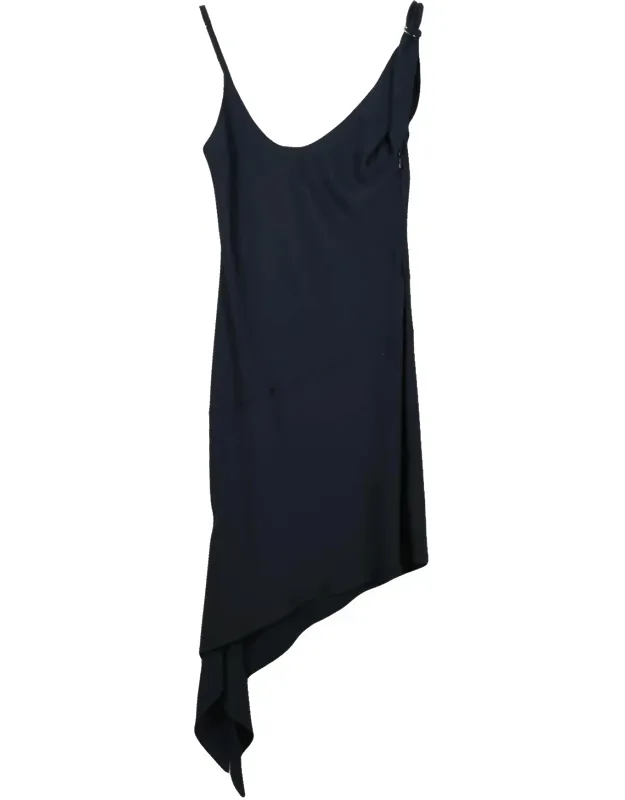 Asymmetric Mini Dress With Dynamic Multicolor Pattern