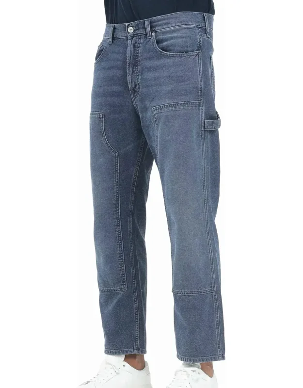 Cotton Straight Jeans