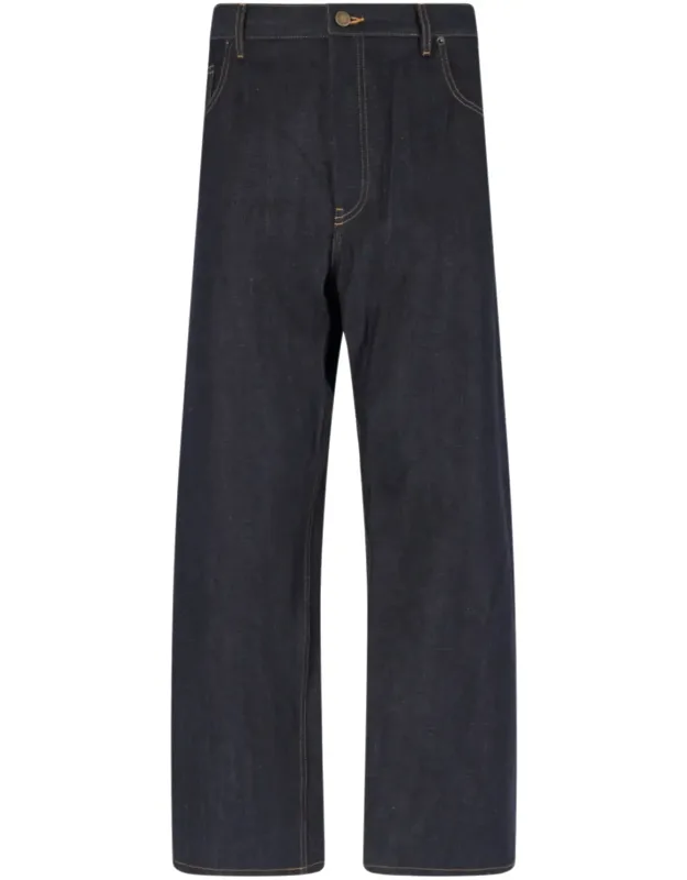 High-waisted Selvedge Denim Jeans