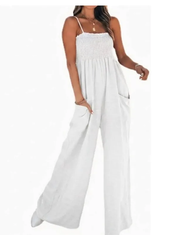 Sleeveless Casual Jumpsuit