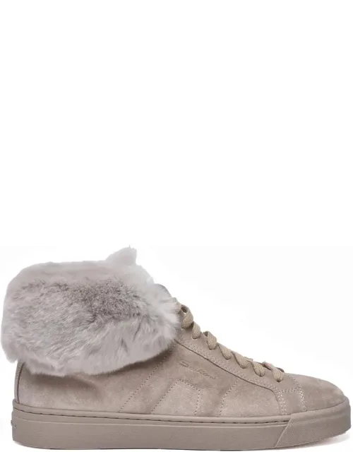 Suede Fur Ankle Boots