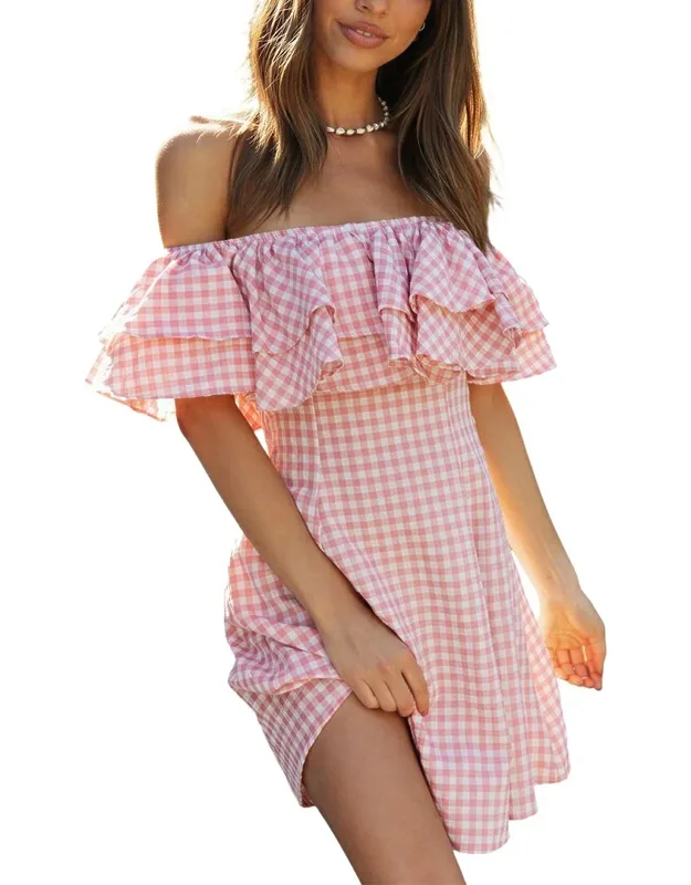 Mini Dress - Approximately 28in From Shoulder To Hem