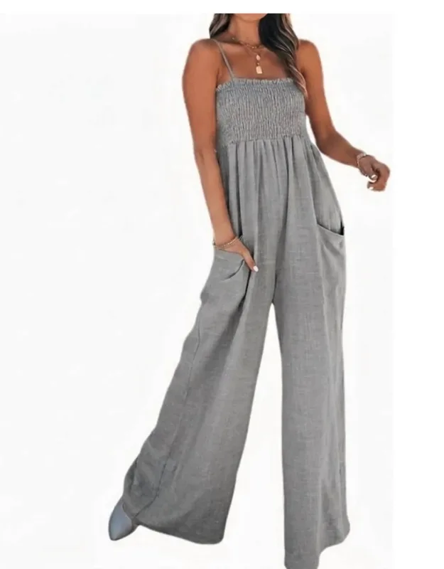 Sleeveless Casual Jumpsuit