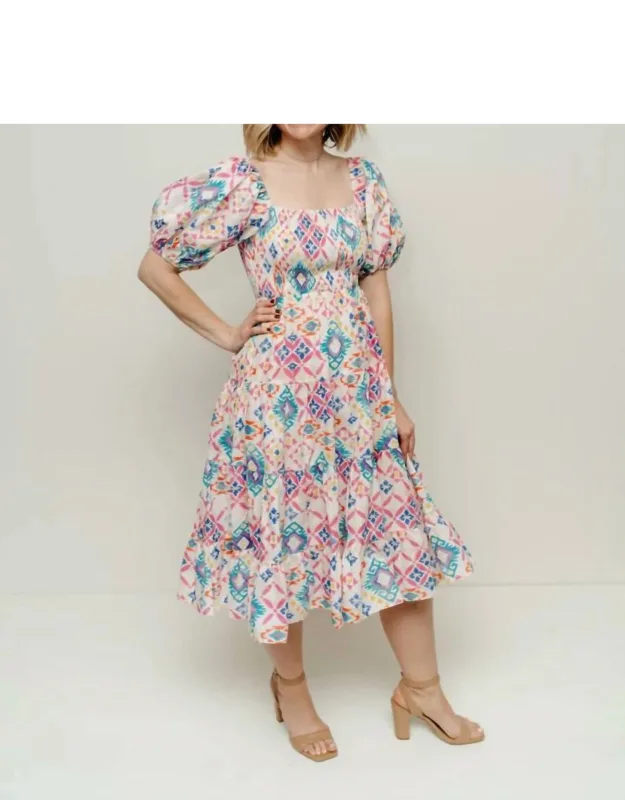 Geometric Midi Dress