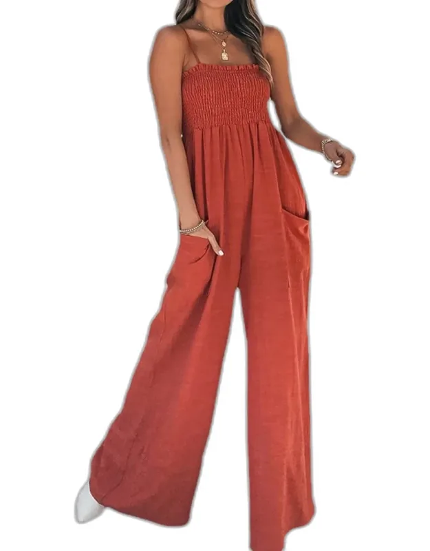 Sleeveless Casual Jumpsuit