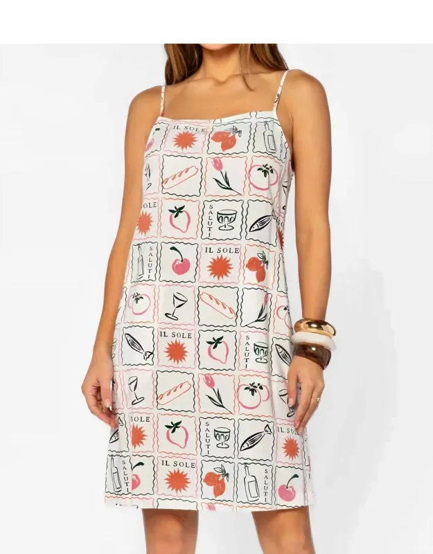Tile Shift Mini Dress