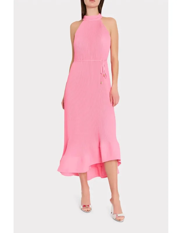 Pleated Midi Dress