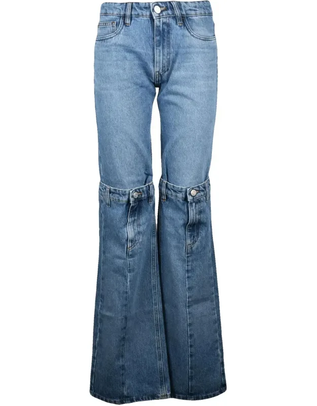Cotton Two-tone Jeans