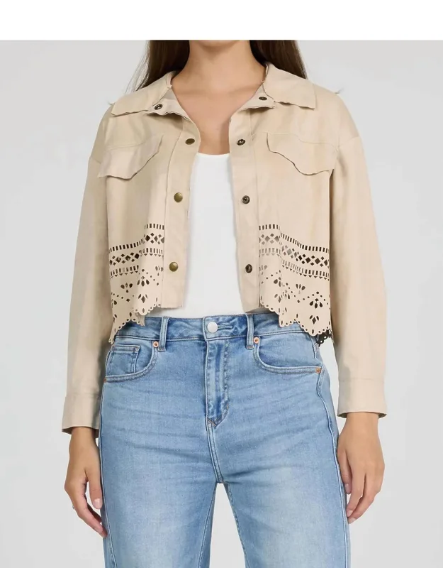 Faux Suede Retta Jacket