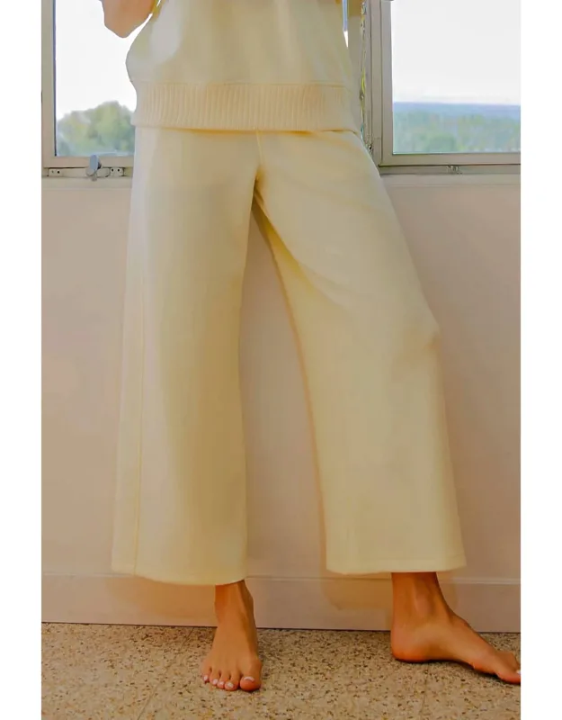 Cropped Wide Pants