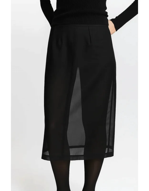 Idris Semi Sheer Skirt