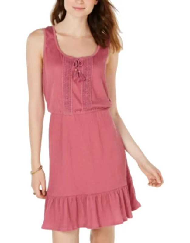 Ruffled Hem Peasant Dress