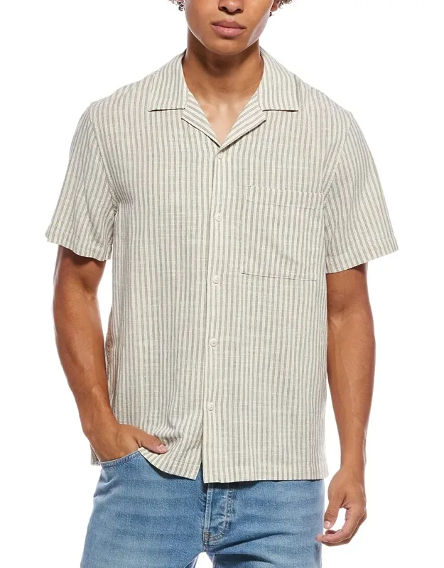 Woven Linen-blend Shirt