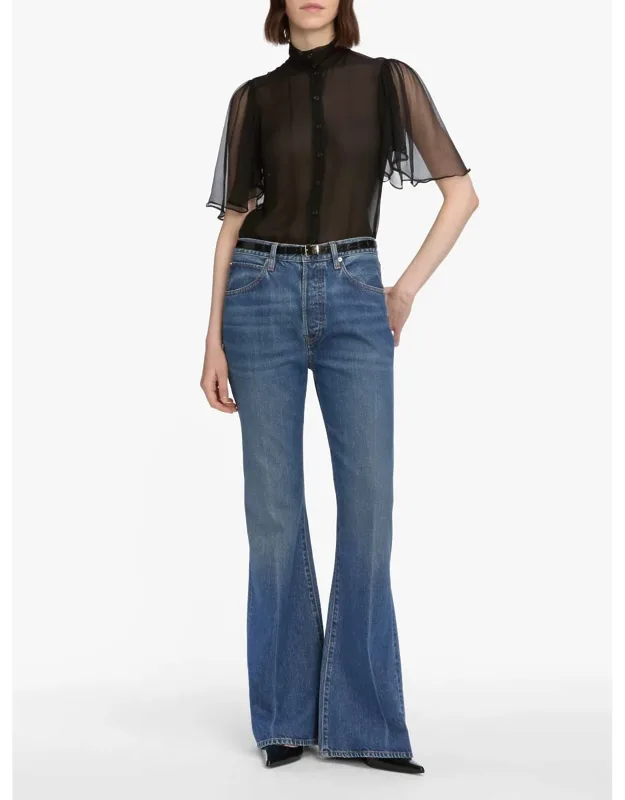 Lax Wide Leg Flare Jeans